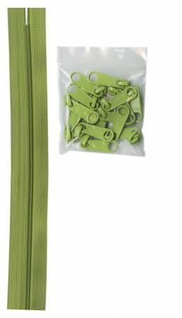 4 Yards - Zipper by the Yard - Apple Green