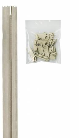 4 Yards - Zipper by the Yard - Natural