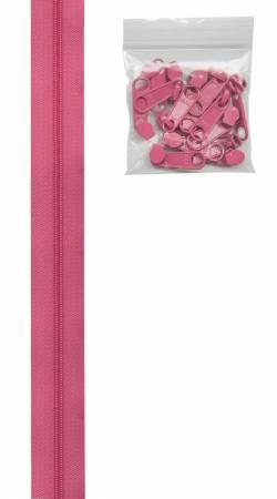4 Yards - Zipper by the Yard - Raspberry