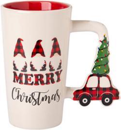 94668 17oz Red Plaid Truck Mug