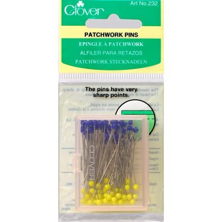 Patchwork Pins Glass Head