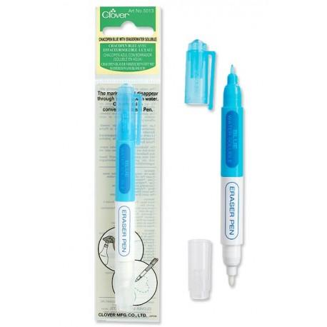 Chacopen Blue Water Soluble Dual Tip Pen With Eraser
