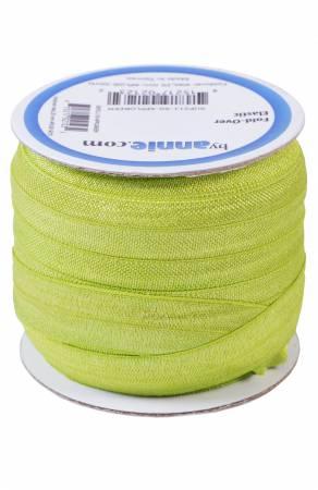 Fold-over Elastic 3/4in Apple Green