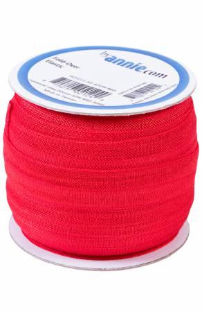 Fold-over Elastic 3/4in Atom Red