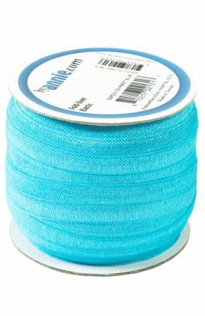 Fold-over Elastic 3/4in Parrot Blue