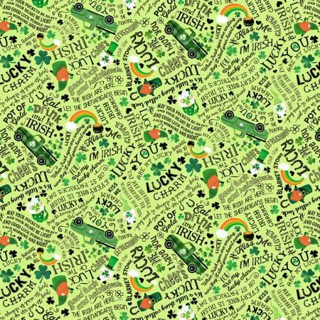 GAIL-CD1877-GREEN Green St Patrick's Day Good Luck Quotes