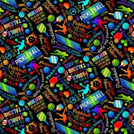 GAIL-CD2274-BLACK Black Pickleball