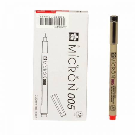 Pigma Micron 005 Pen 20mm Red
