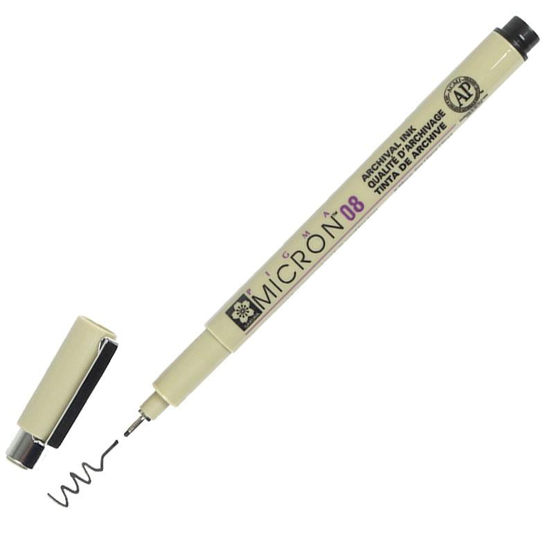 Pigma Micron 08 Pen .50mm Black