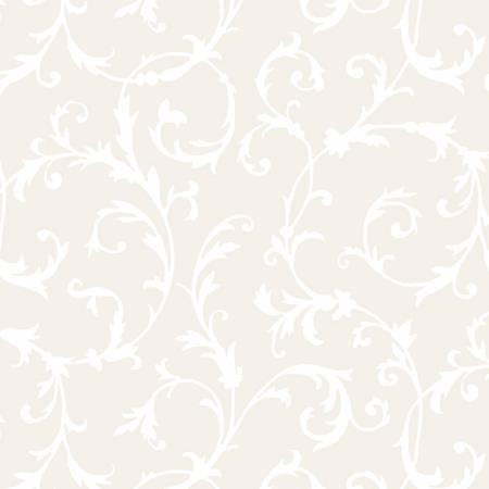 Ramblings 13 Scroll White on Ecru RA134885-01