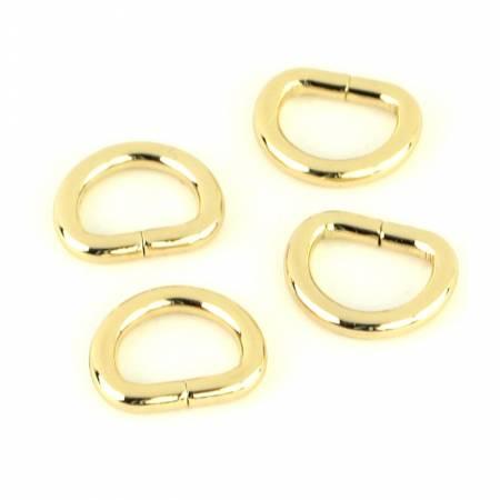 STS104G Four D-Rings 1/2" Gold