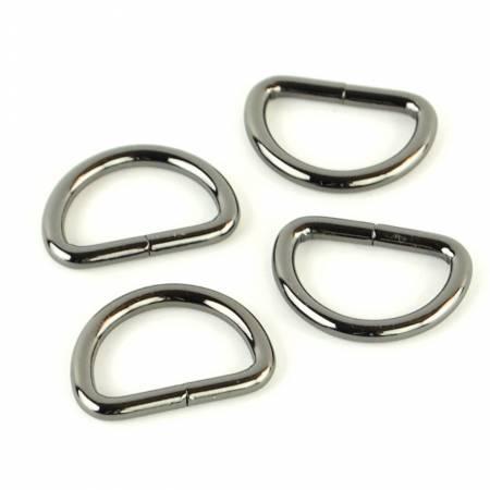 STS114B Four D-Rings 3/4" Gunmetal