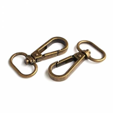 STS140A Two Swivel Hooks 3/4" Antique