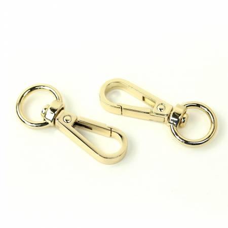 STS160G Two Swivel Hooks 1/2" Gold