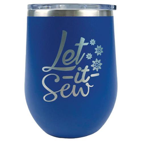 TWB12 LIS RBL Tumbler Royal Blue Let It Sew
