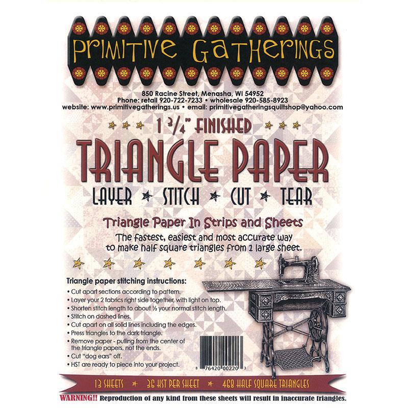 Triangle Paper 1 3/4"
