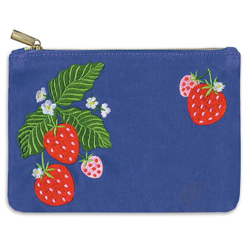 83525 F&F Glam Bag Embr Strawberries