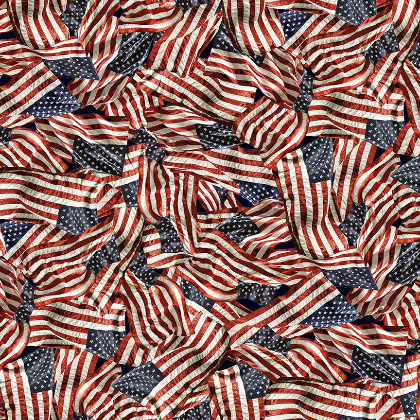 Path to Freedom  || Packed American Flags || CQ-CD3915 USA