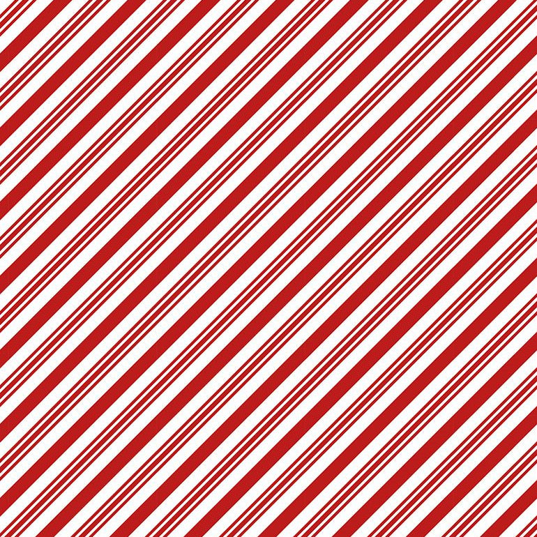 CANDY CANE DIAGONAL STRIPES GAIL-CD1465-RED
