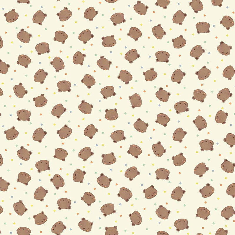 KIDZ-CD3489-CREAM TOSSED BEAR HEADS