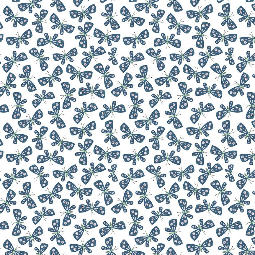 STELLA-DLW3781 WHITE || BUTTERFLIES