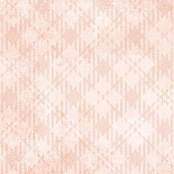 Pink plaid pattern on a textured fabric background