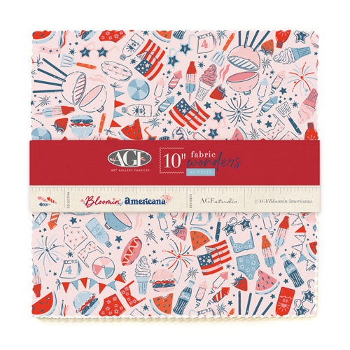 10W-BAM - Bloomin’ Americana - 10" Squares