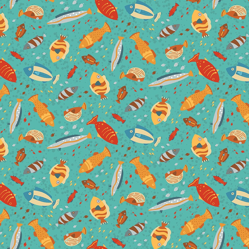 1162-60 Teal || Surf's Up