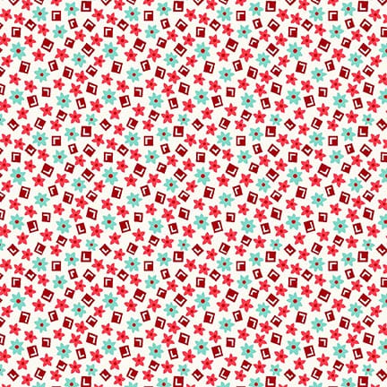 1495-81 Red/Aqua || Nana Mae 8