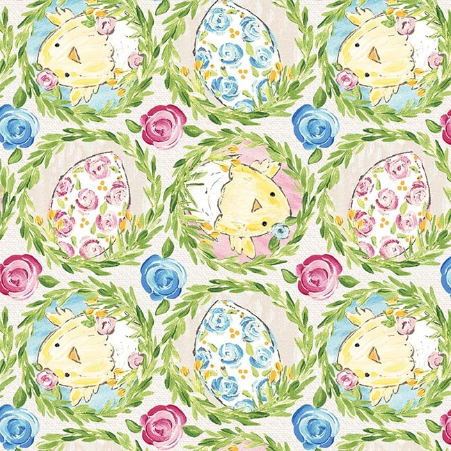 1565-44 Cream || Peek A Boo Bunnies