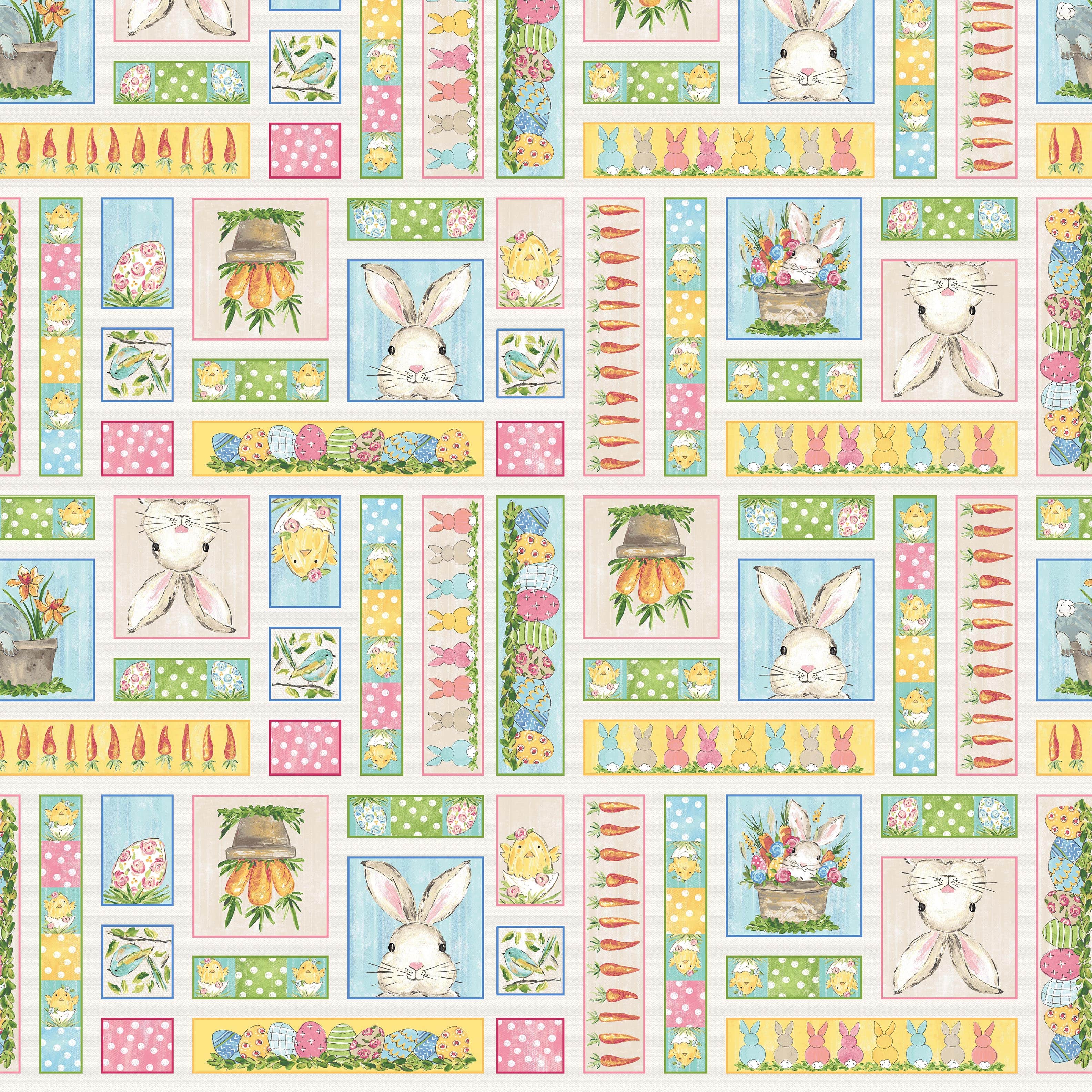 1569-44 Cream || Peek A Boo Bunnies