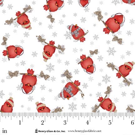2126-08 White/Red || Pinecone Ridge Lodge