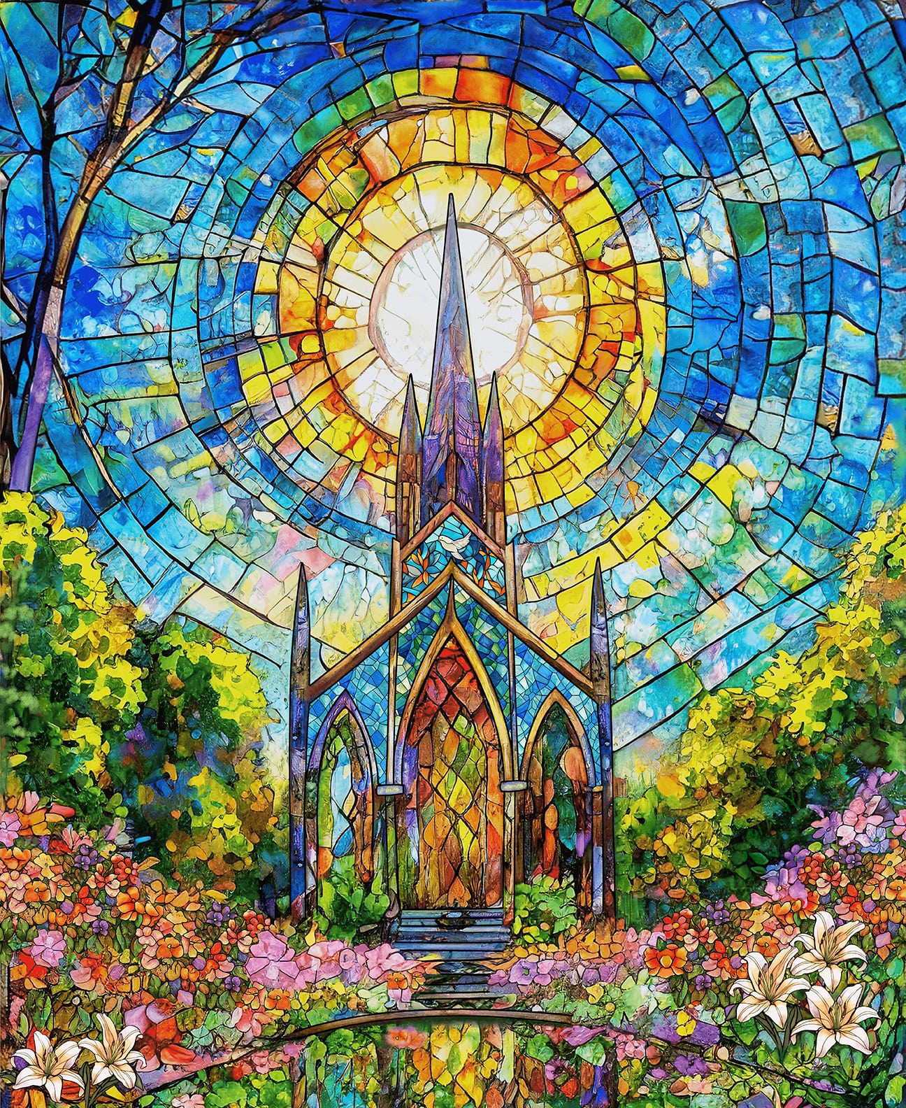 2188P-74 Turquoise/Multi || Faith in Full Color