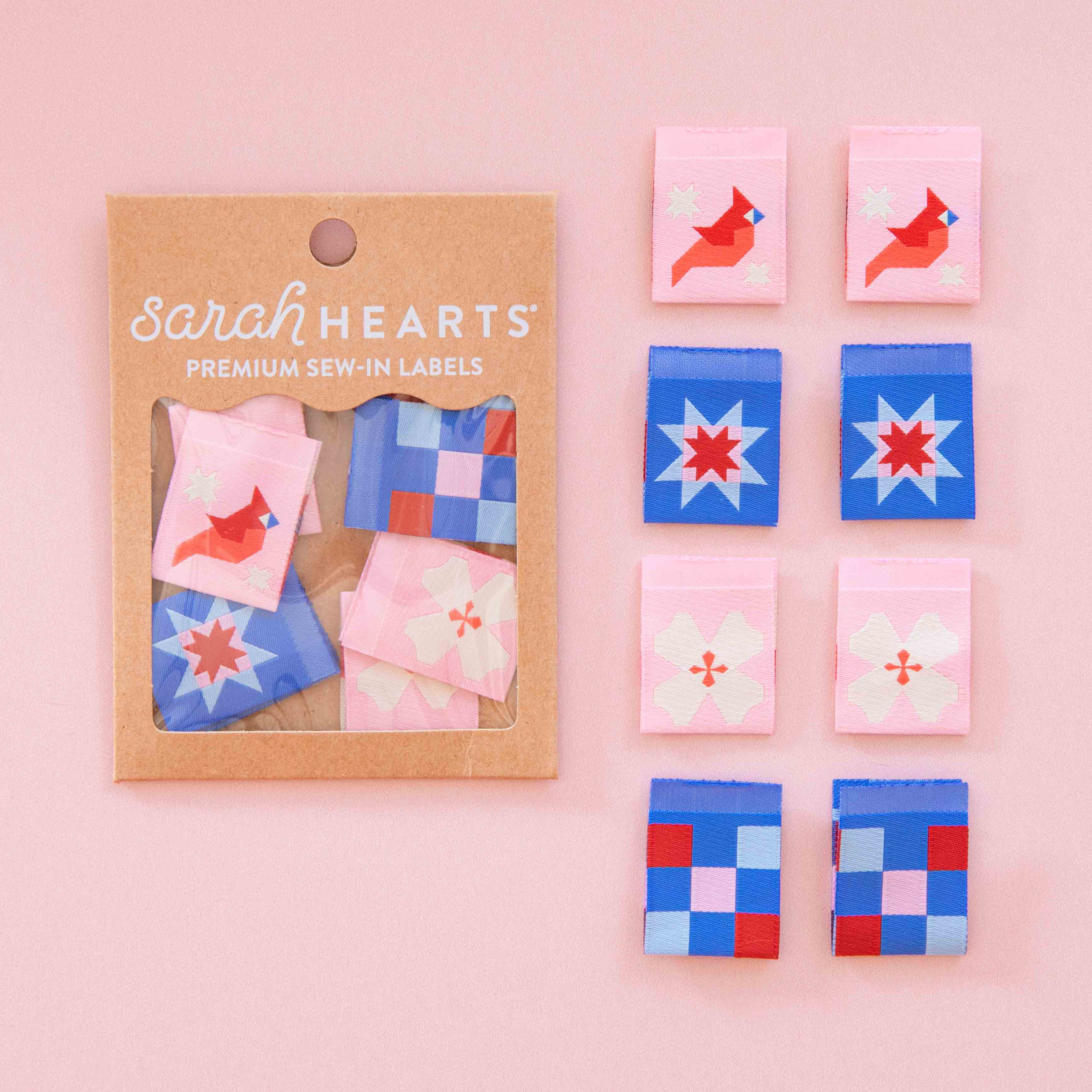 NC Quilt Block Multipack Woven Labels