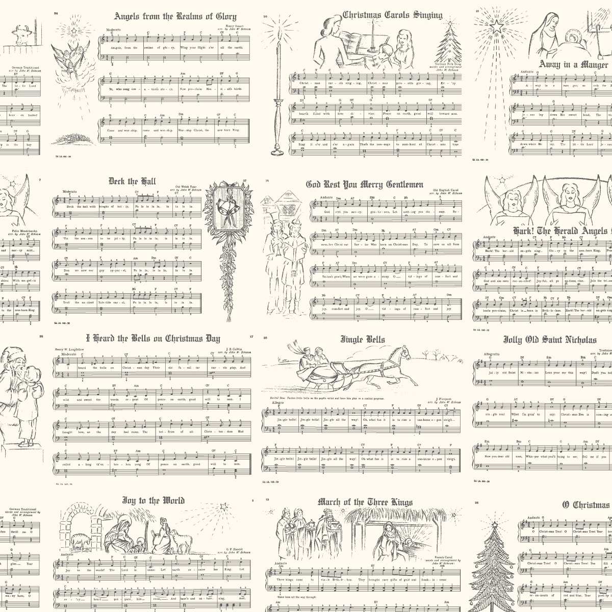 2659-09 Gray || Greetings at Christmastide