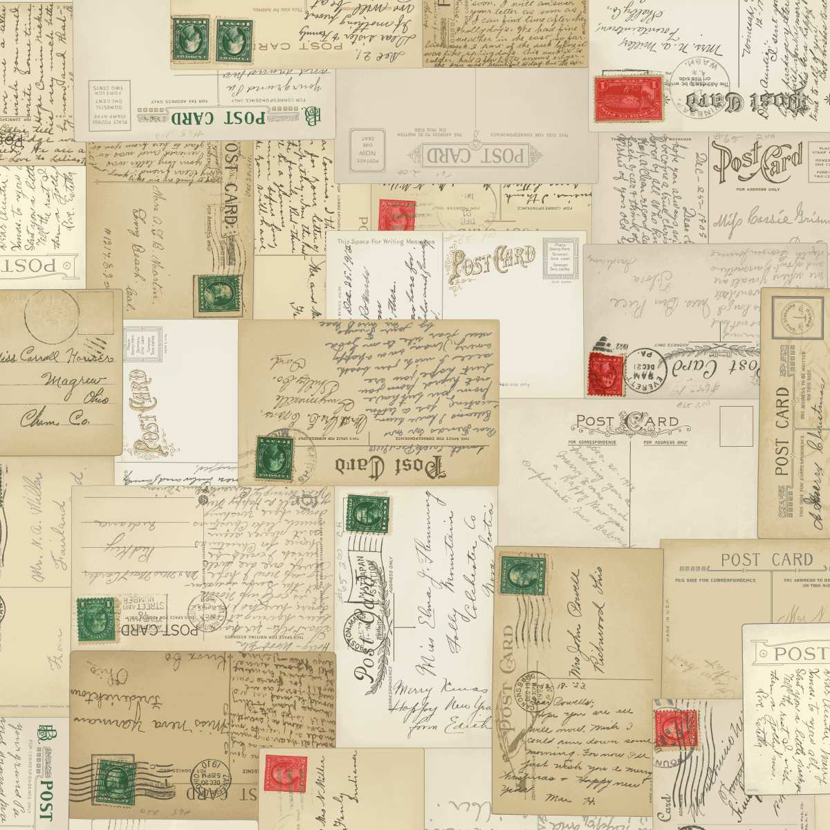 2665-44 Beige || Greetings at Christmastide