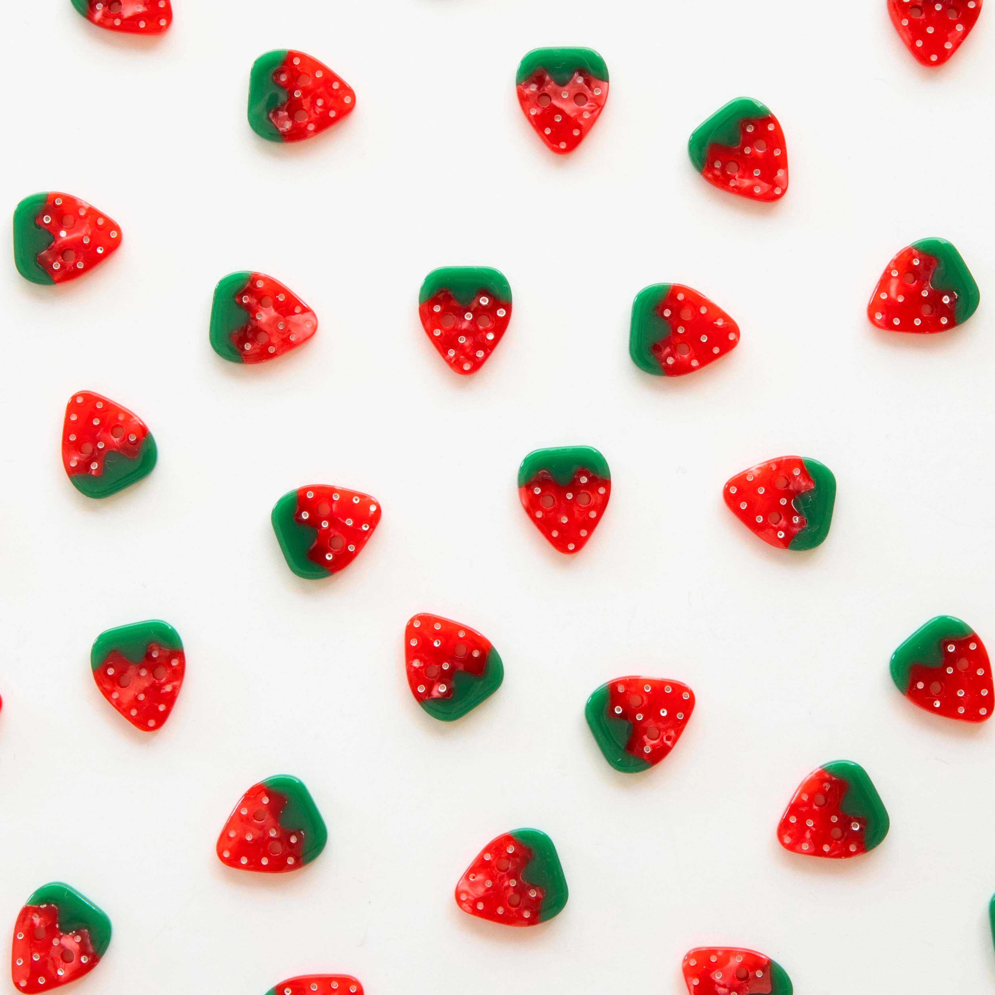 Strawberry Small 5/8" Buttons