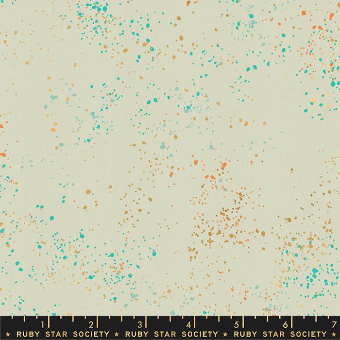 Speckled Metallic Fabric – Shell | Ruby Star Society for Moda (RS5027 82M)