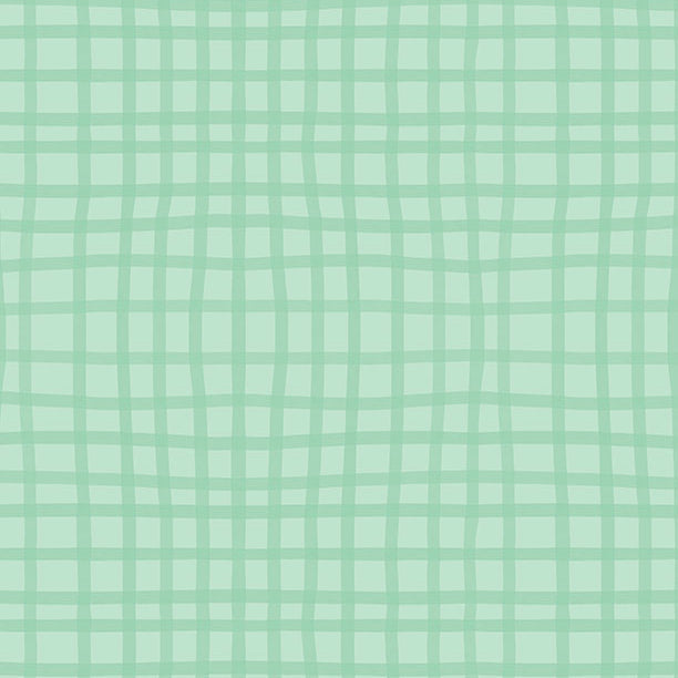A soft mint green background with a subtle grid pattern of light lines.