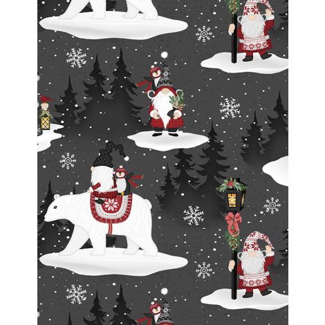 Scenic Gnomes Black | Snowy Gnomies | 3074-49372-331