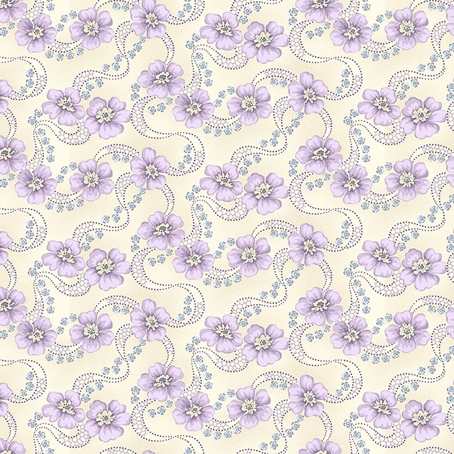 F3195-44 Cream || Twilight Garden