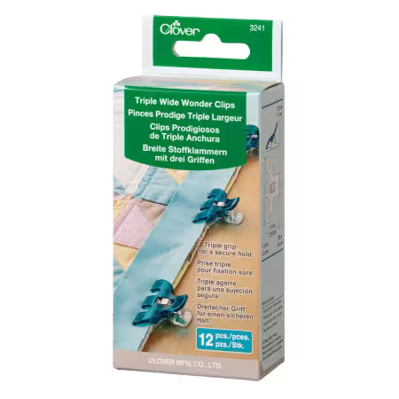 Triple Wide Wonder Clips - 12 count