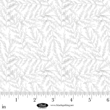 4567-01 White || Petals & Pewter || Tiny Branches-White