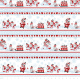 49240401-01 || Penguin Party || Sled Ride Stripe – White