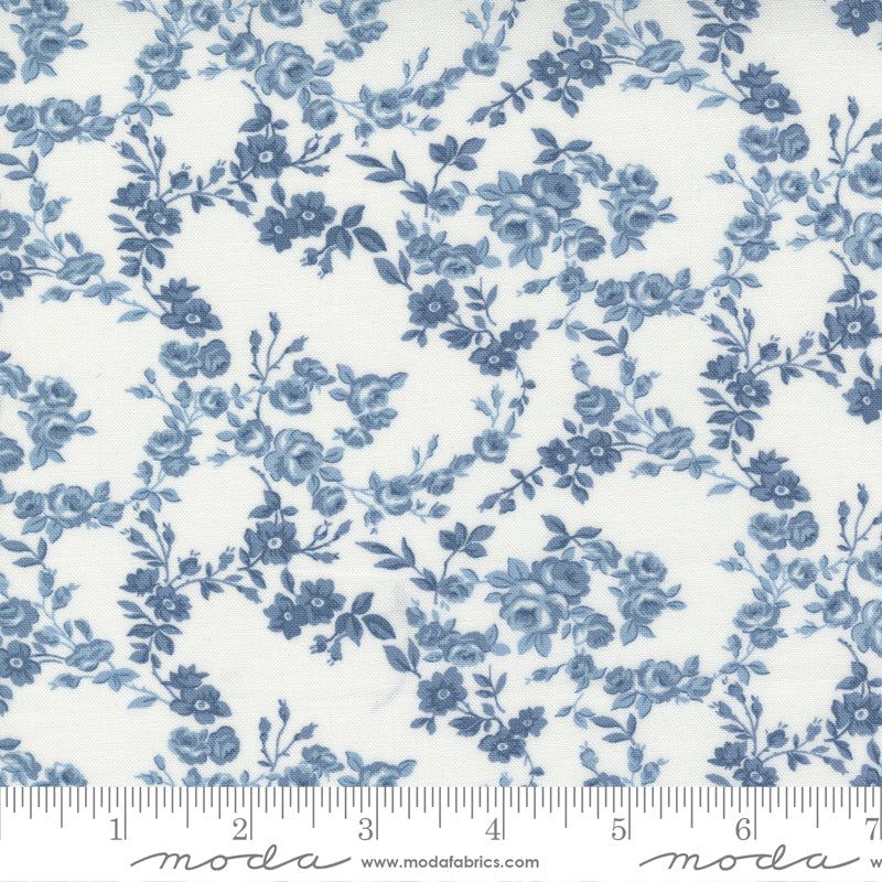 55263 24 Nantucket Summer     Cream Blue