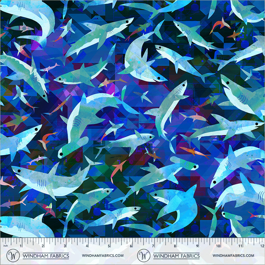 Animal Kingdom || 55462D-2 Midnight Blue || Stealthy Sharks