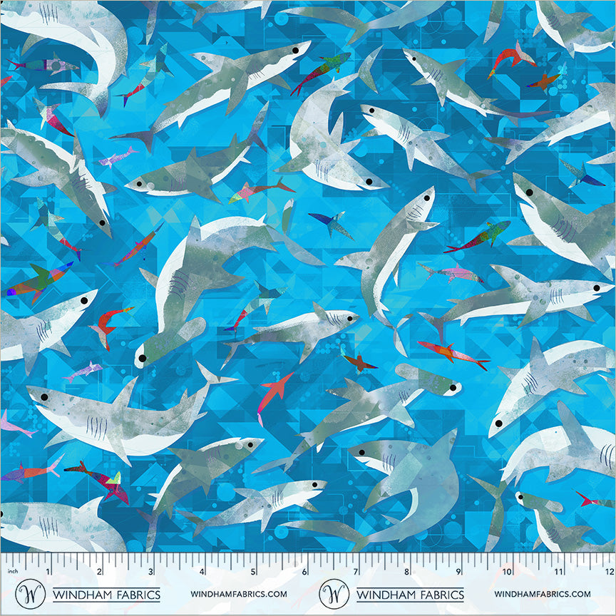 Animal Kingdom || 55462D-7 Cyan || Stealthy Sharks