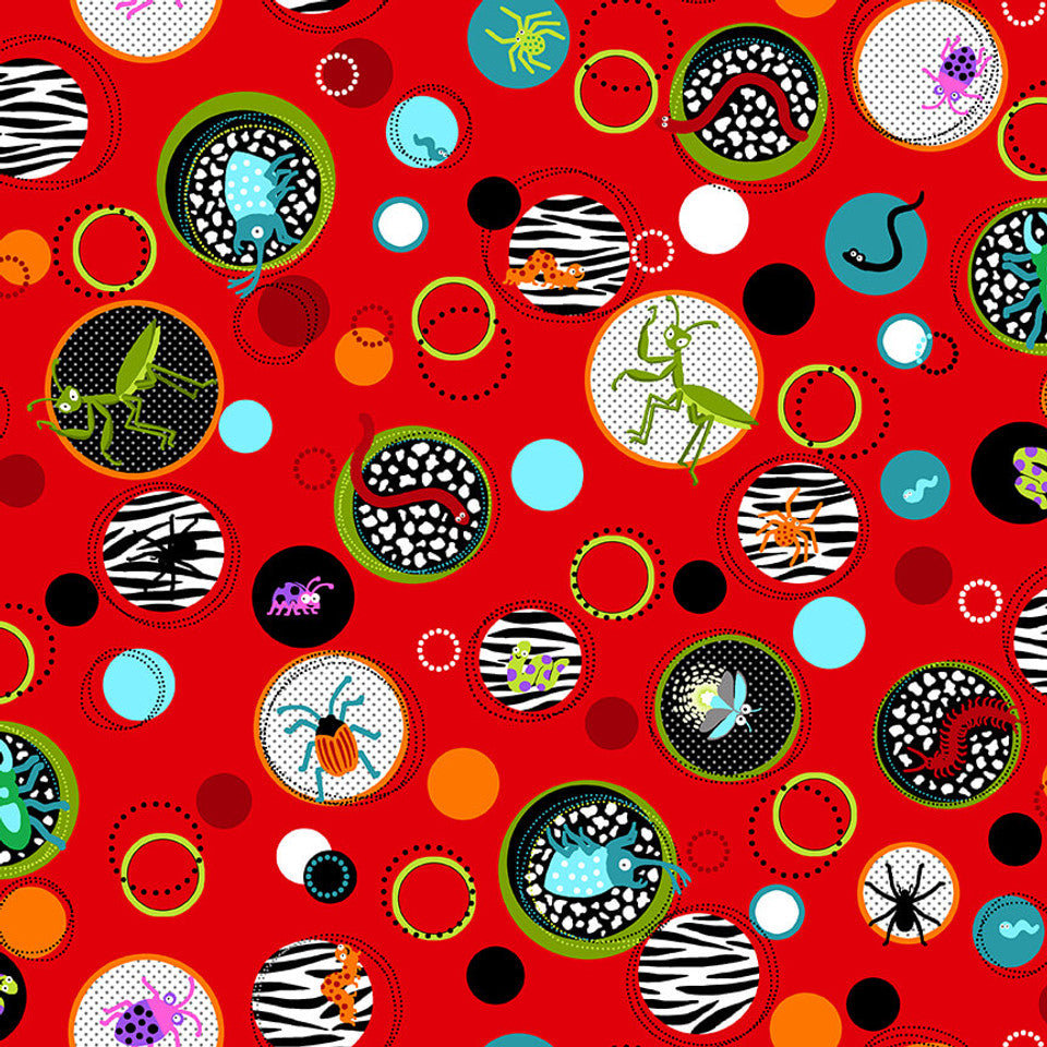 5760G-88 Red || I'm Buggin Out || Big Dots