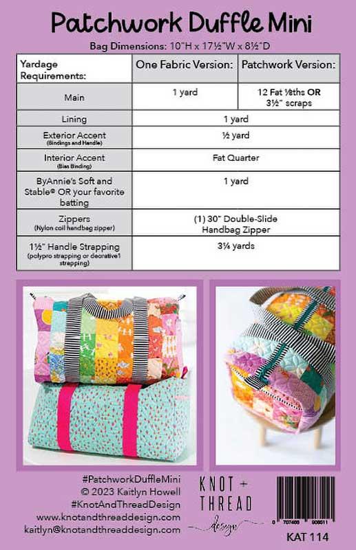 KAT 114 Patchwork Duffle Mini