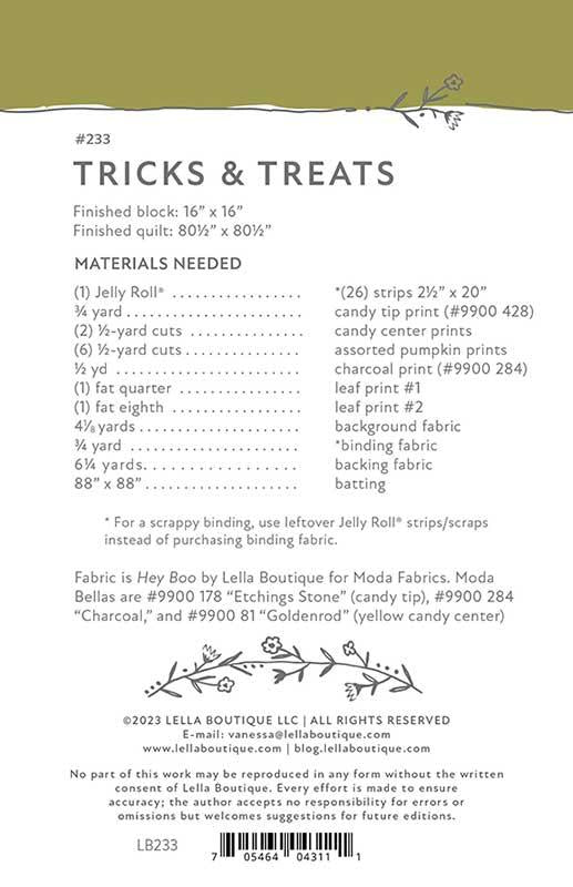 LB 233 Tricks & Treats